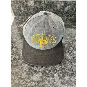 New Vintage Pittsburgh Pirates MLB Cap Hat Genuine Merchandise Gray Adjustable